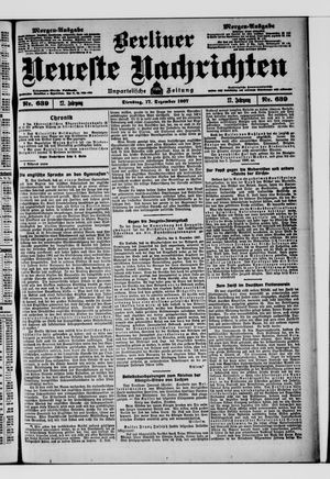 Berliner Neueste Nachrichten vom 17.12.1907