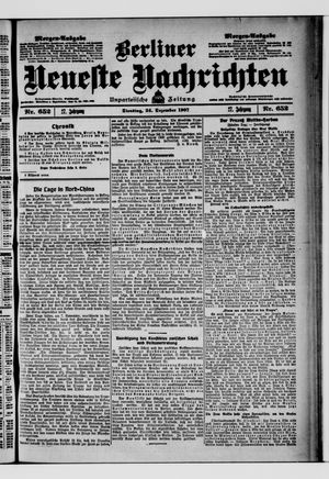 Berliner Neueste Nachrichten vom 24.12.1907