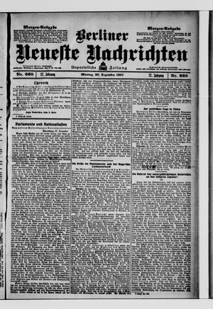Berliner Neueste Nachrichten vom 30.12.1907
