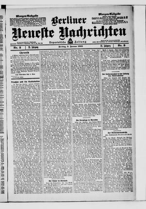 Berliner Neueste Nachrichten vom 03.01.1908