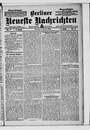 Berliner neueste Nachrichten vom 05.01.1908