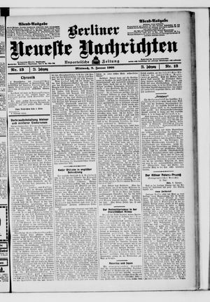 Berliner neueste Nachrichten vom 08.01.1908