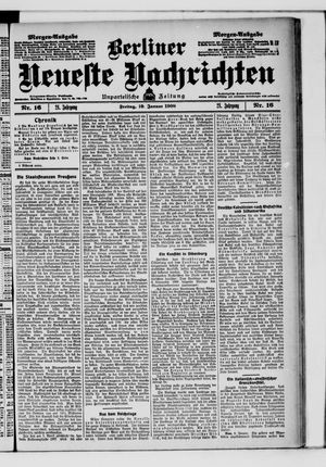 Berliner Neueste Nachrichten vom 10.01.1908