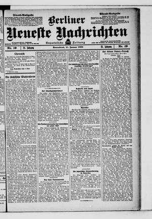 Berliner neueste Nachrichten vom 11.01.1908