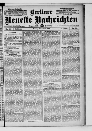 Berliner neueste Nachrichten vom 12.01.1908