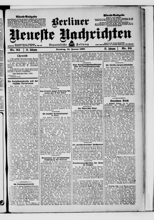 Berliner Neueste Nachrichten vom 14.01.1908