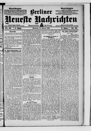 Berliner neueste Nachrichten vom 15.01.1908