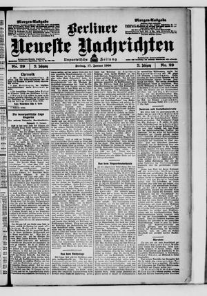 Berliner neueste Nachrichten vom 17.01.1908
