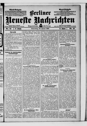 Berliner Neueste Nachrichten vom 23.01.1908