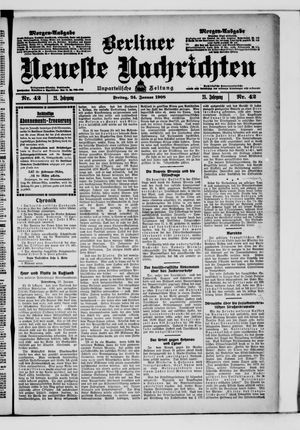 Berliner neueste Nachrichten vom 24.01.1908