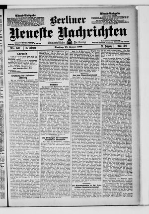 Berliner neueste Nachrichten vom 28.01.1908