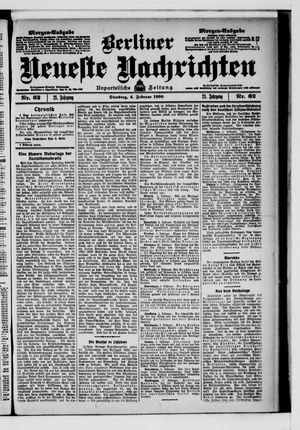 Berliner neueste Nachrichten vom 04.02.1908