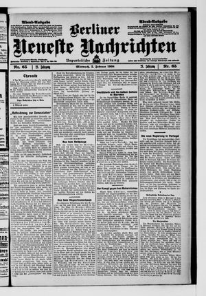 Berliner Neueste Nachrichten vom 05.02.1908