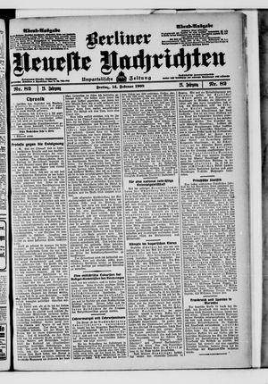 Berliner neueste Nachrichten vom 14.02.1908
