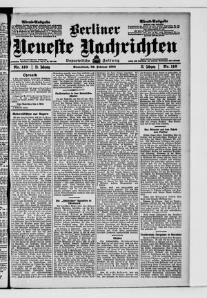 Berliner Neueste Nachrichten vom 29.02.1908