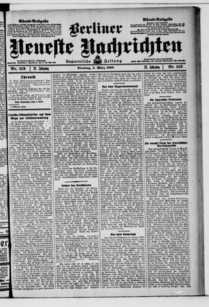 Berliner neueste Nachrichten vom 03.03.1908