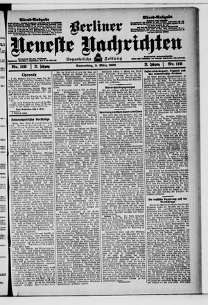 Berliner Neueste Nachrichten vom 05.03.1908