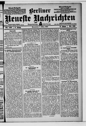 Berliner neueste Nachrichten vom 07.03.1908