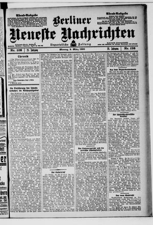 Berliner neueste Nachrichten vom 09.03.1908