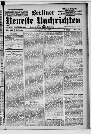 Berliner neueste Nachrichten vom 10.03.1908