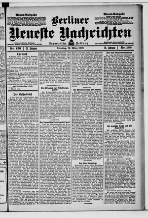 Berliner neueste Nachrichten vom 10.03.1908