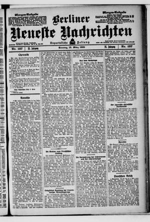 Berliner neueste Nachrichten vom 15.03.1908