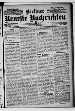 Berliner neueste Nachrichten vom 16.03.1908