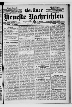 Berliner neueste Nachrichten vom 16.03.1908