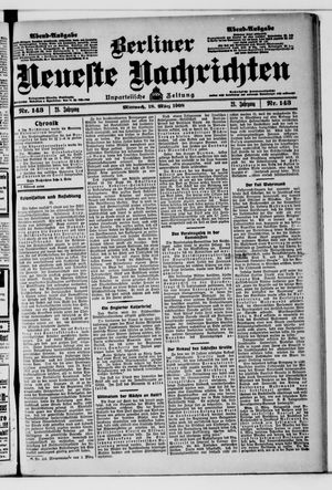Berliner neueste Nachrichten vom 18.03.1908