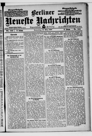 Berliner Neueste Nachrichten vom 19.03.1908