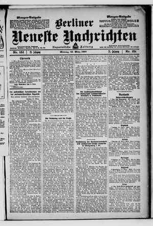 Berliner neueste Nachrichten vom 23.03.1908