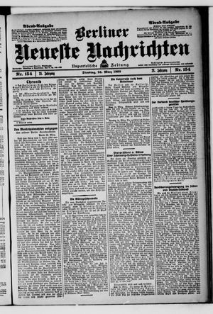 Berliner neueste Nachrichten vom 24.03.1908