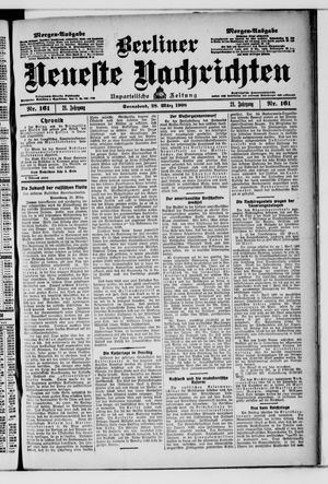 Berliner neueste Nachrichten vom 28.03.1908