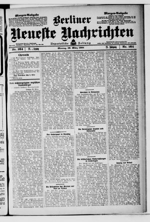 Berliner neueste Nachrichten vom 30.03.1908
