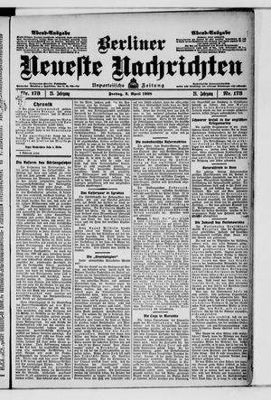 Berliner neueste Nachrichten vom 03.04.1908