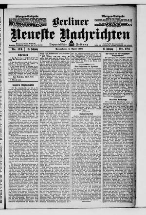 Berliner Neueste Nachrichten on Apr 4, 1908