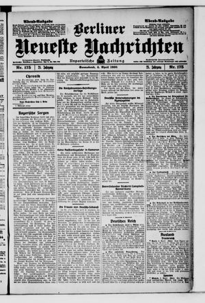 Berliner neueste Nachrichten on Apr 4, 1908