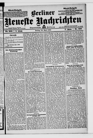 Berliner Neueste Nachrichten vom 24.04.1908