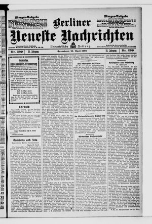 Berliner Neueste Nachrichten vom 25.04.1908