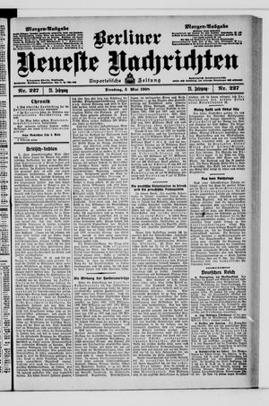 Berliner Neueste Nachrichten vom 05.05.1908