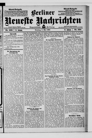Berliner Neueste Nachrichten vom 05.05.1908