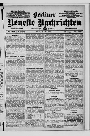 Berliner Neueste Nachrichten vom 11.05.1908