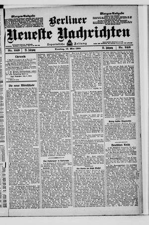 Berliner Neueste Nachrichten vom 12.05.1908
