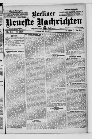 Berliner Neueste Nachrichten vom 12.05.1908