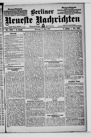 Berliner Neueste Nachrichten vom 17.05.1908