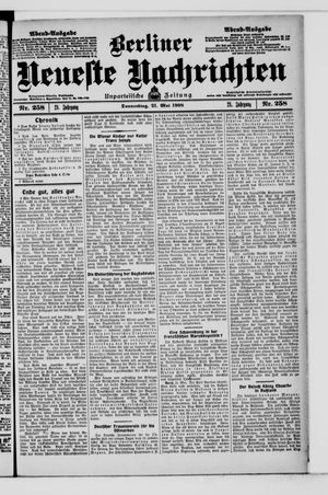 Berliner Neueste Nachrichten vom 21.05.1908