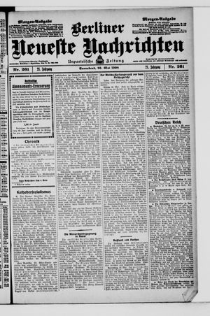 Berliner Neueste Nachrichten vom 23.05.1908