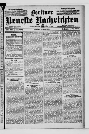 Berliner Neueste Nachrichten vom 24.05.1908