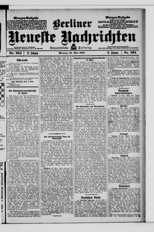Berliner Neueste Nachrichten vom 25.05.1908