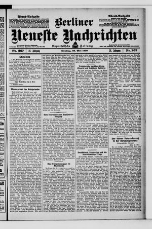 Berliner Neueste Nachrichten vom 26.05.1908